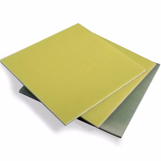 Materiale di isolamento elettrico Foglio laminato in tessuto di fibra di vetro con resina epossidica G11 / Fr4 per trasformatore